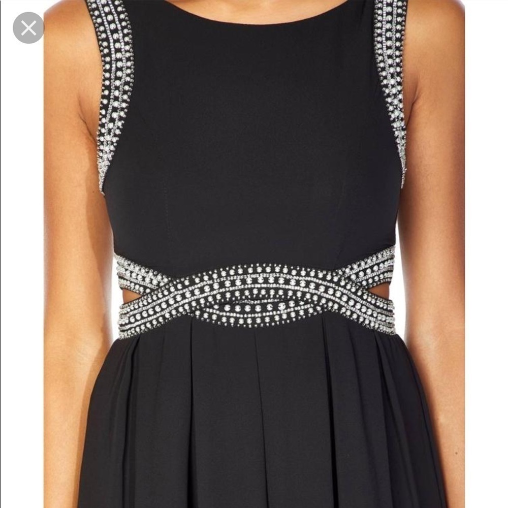 TFNC | Malaga Pearl Beaded Mini Black Dress Small - Picture 4 of 8